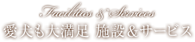 愛犬も大満足 施設&サービス